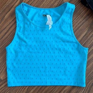 Oiselle Firecracker crop (reflective), women’s sz8 (35-37 bust)